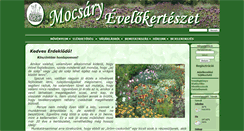 Desktop Screenshot of mocsaryevelo.hu