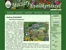 Tablet Screenshot of mocsaryevelo.hu